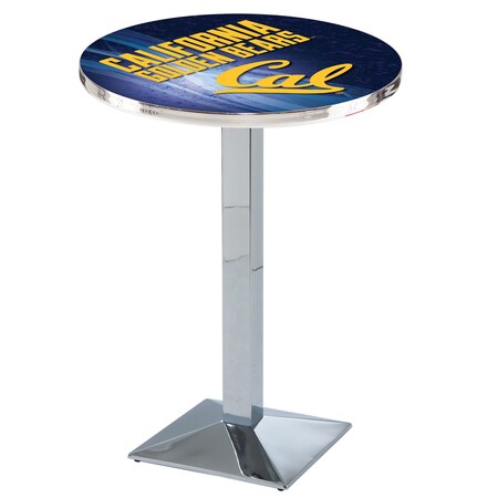 Holland Bar Stool Co 36" Chrome Cal Pub Table, 36" dia. Top L217C3636Cal-Un-D2